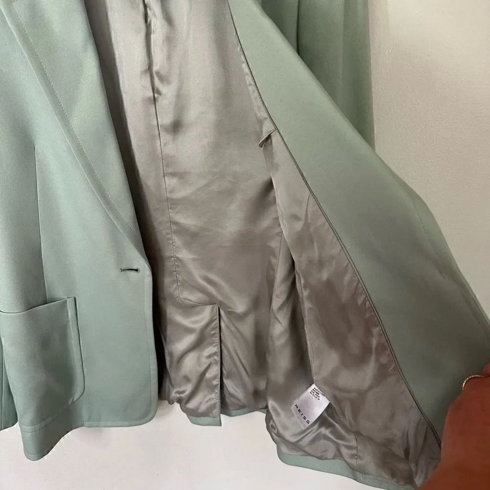 Reiss Women’s Evie Tailored Blazer in Aqua